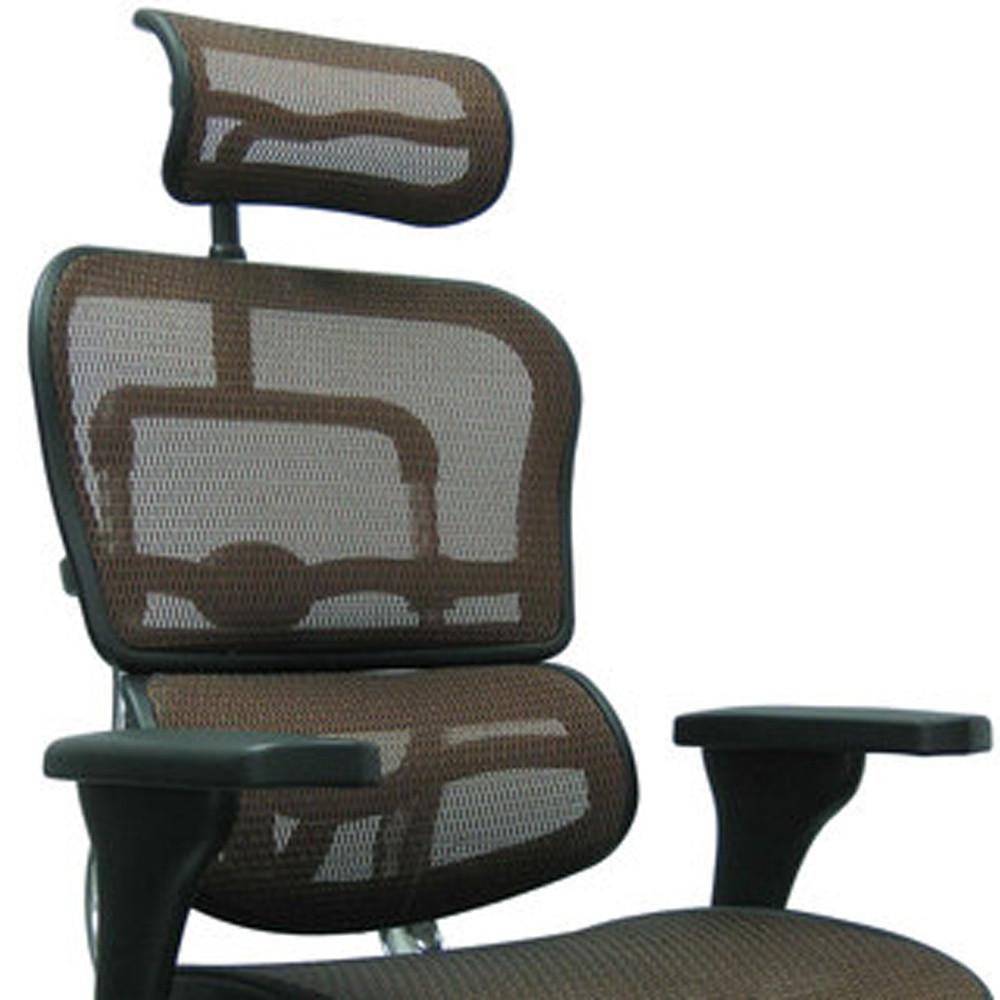 26.5" x 29" x 46" Orange Mesh Chair. Picture 4