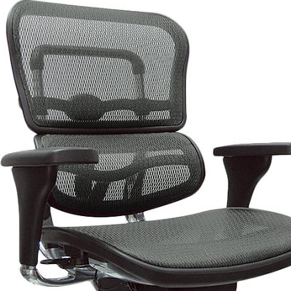 26.5" x 29" x 39.5" Grey Mesh Chair. Picture 4