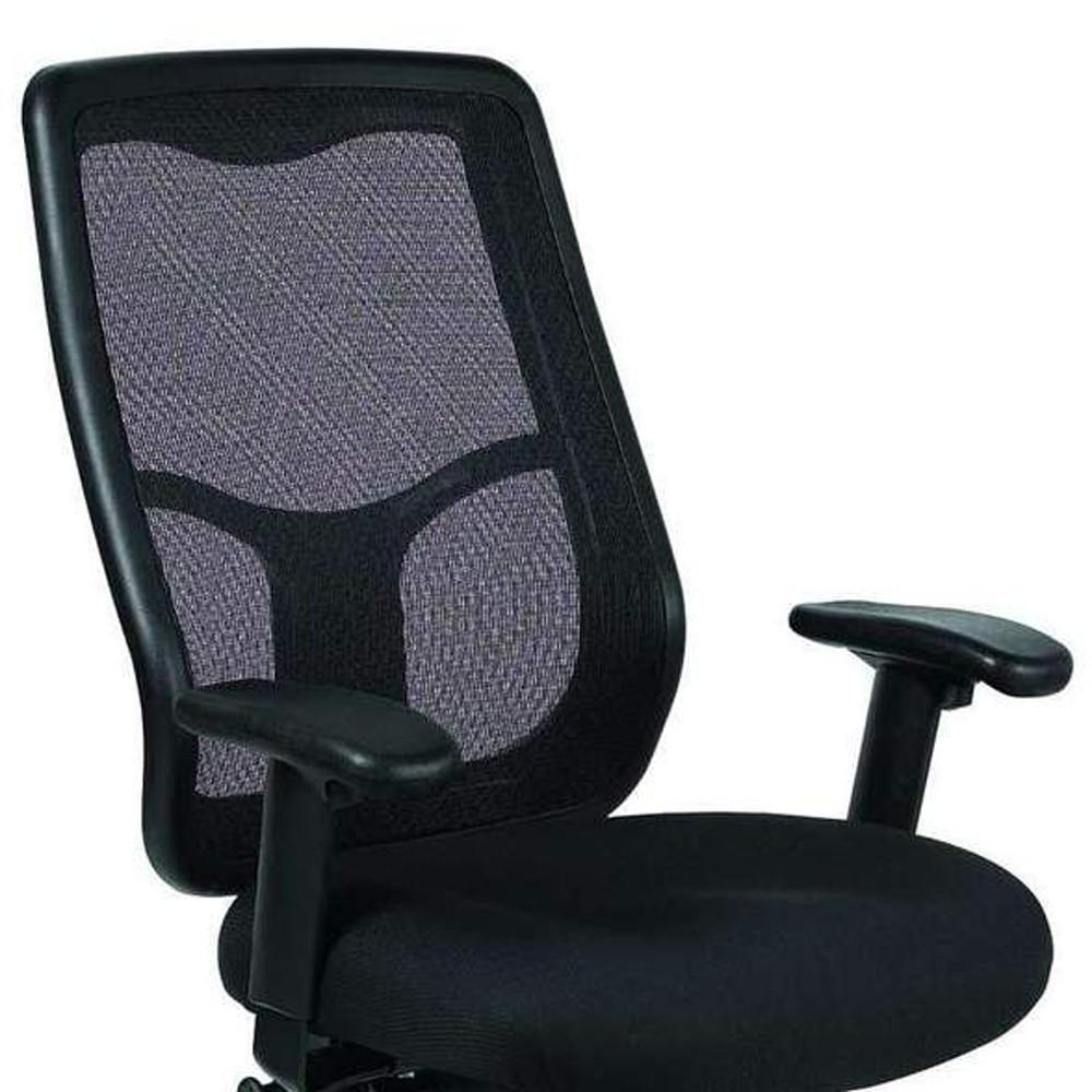 High Back Black Mesh Fabric Chair. Picture 4