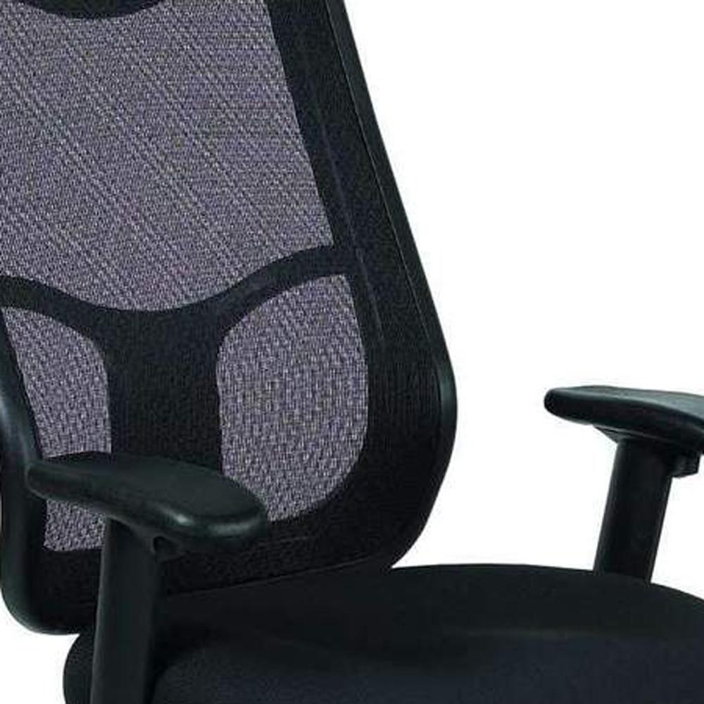 High Back Black Mesh Fabric Chair. Picture 5
