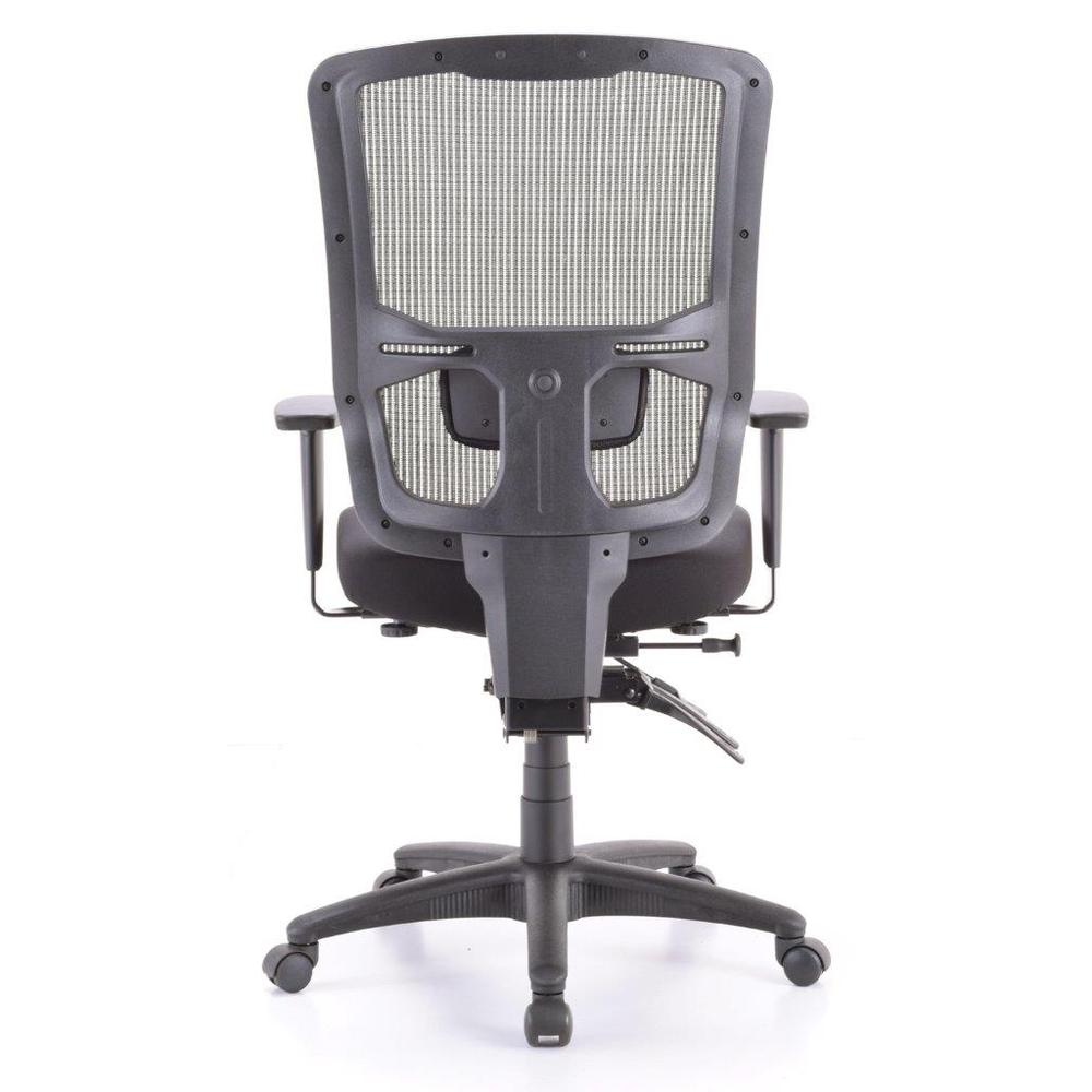 26.4" x 24.8" x 41.7" Black Mesh   Fabric Chair. Picture 1