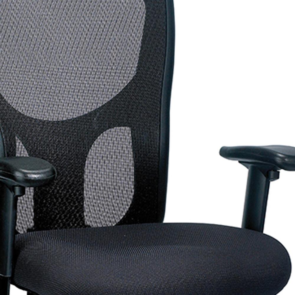 26" x 24" x 41" Black  Mesh   Fabric Chair. Picture 5