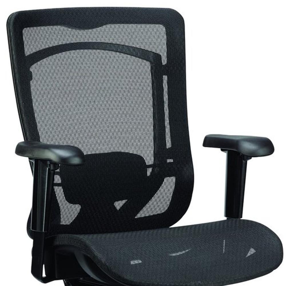 26" x 27.6" x 40.9" Black Mesh Chair. Picture 4