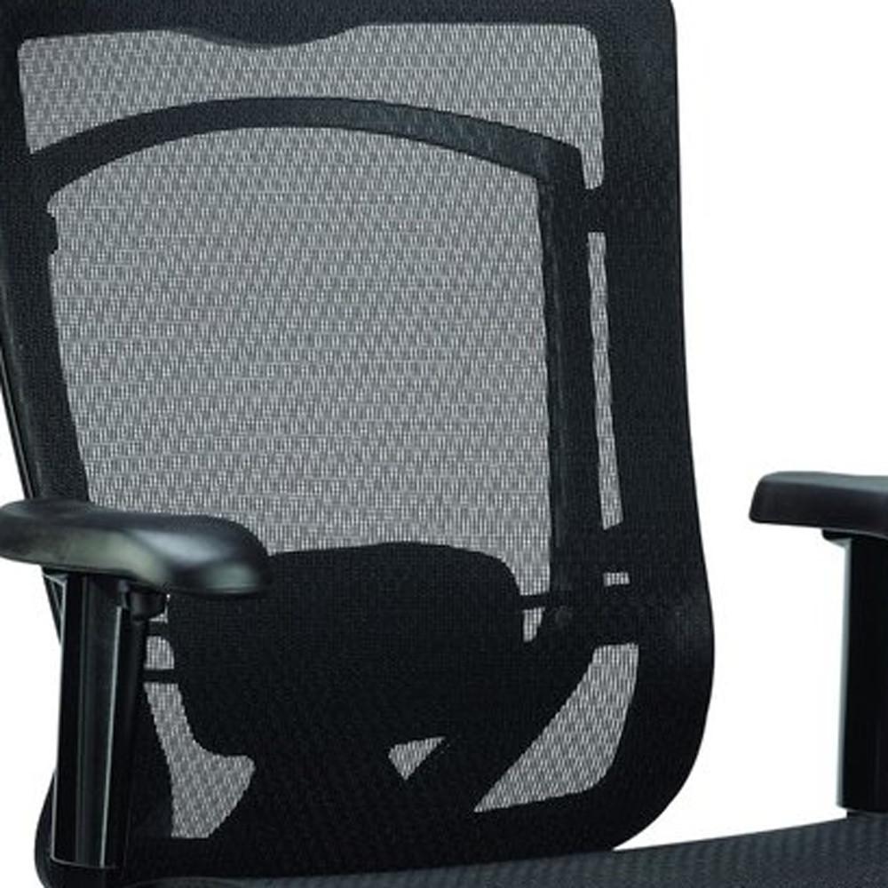 26" x 27.6" x 40.9" Black Mesh Chair. Picture 5