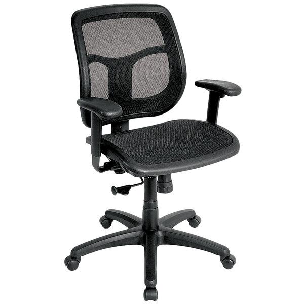 26" x 20" x 36" Black Mesh Chair. Picture 1
