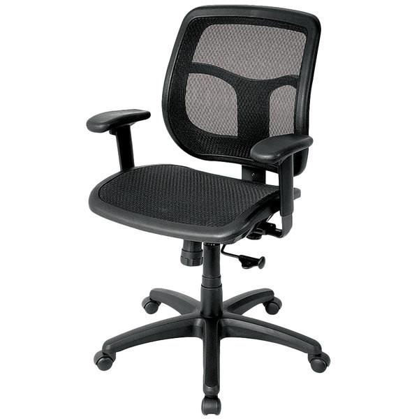 26" x 20" x 36" Black Mesh Chair. Picture 3