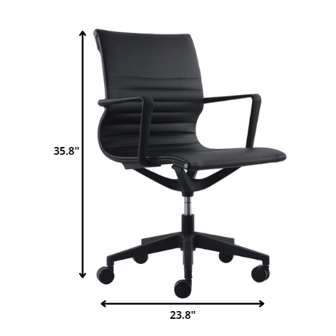 23.8" x 20.8" x 35.8" Black Mesh Flex Tilt Chair. Picture 2