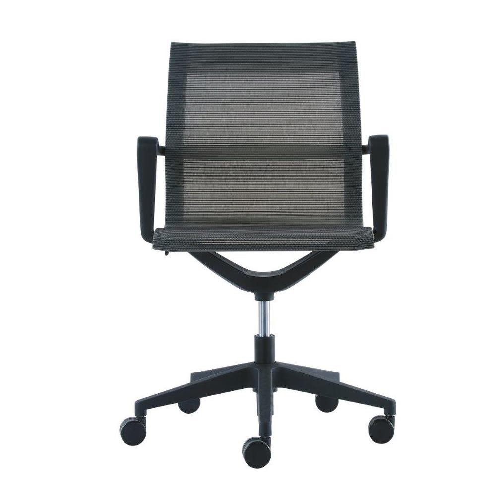 23.8" x 20.8" x 35.8" Charcoal Mesh Flex Tilt Chair. Picture 1