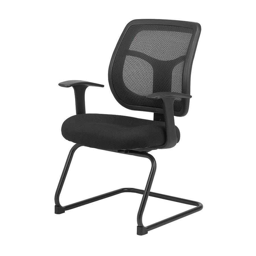 24" x 20" x 36"  Black Mesh / Fabric Guest Chair. Picture 3