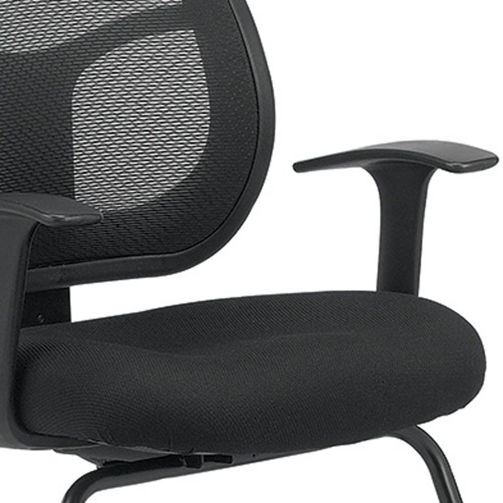 24" x 20" x 36"  Black Mesh / Fabric Guest Chair. Picture 5