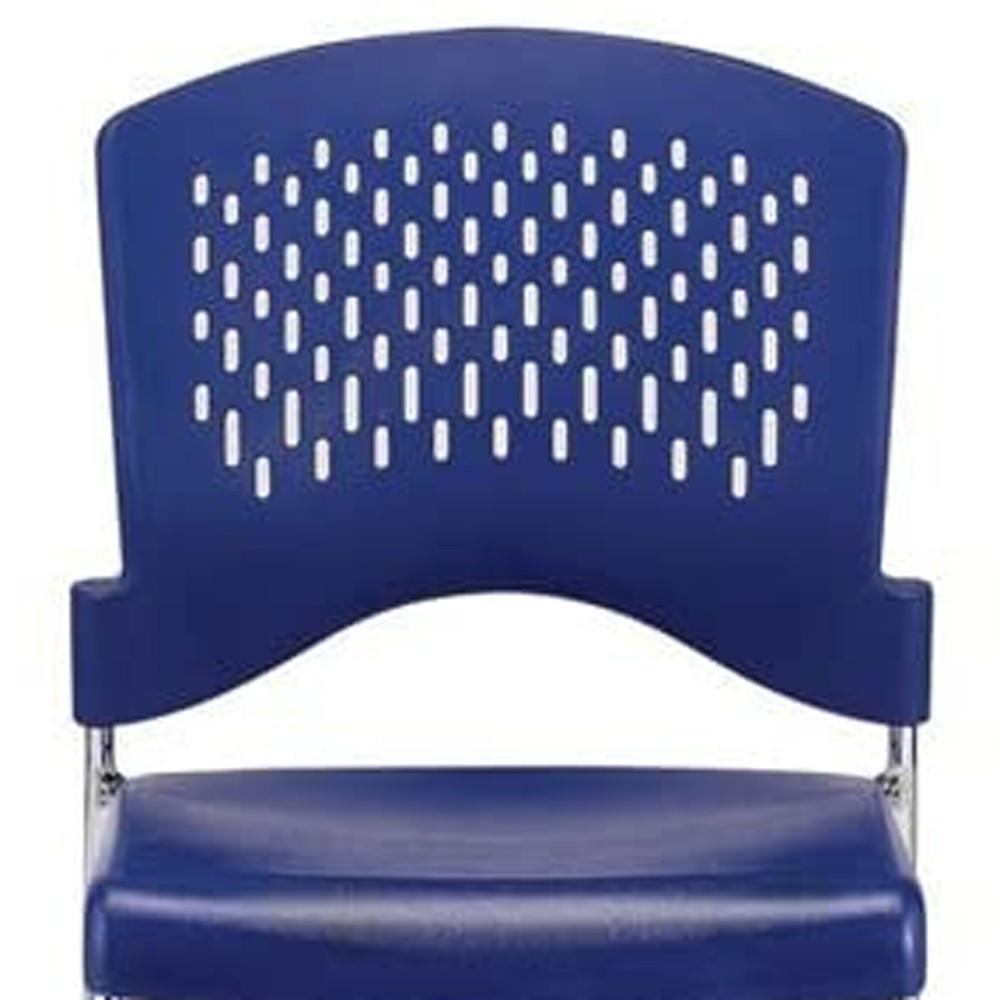 Set of 4 Navy Professional Plastic Guest Chairs. Picture 4