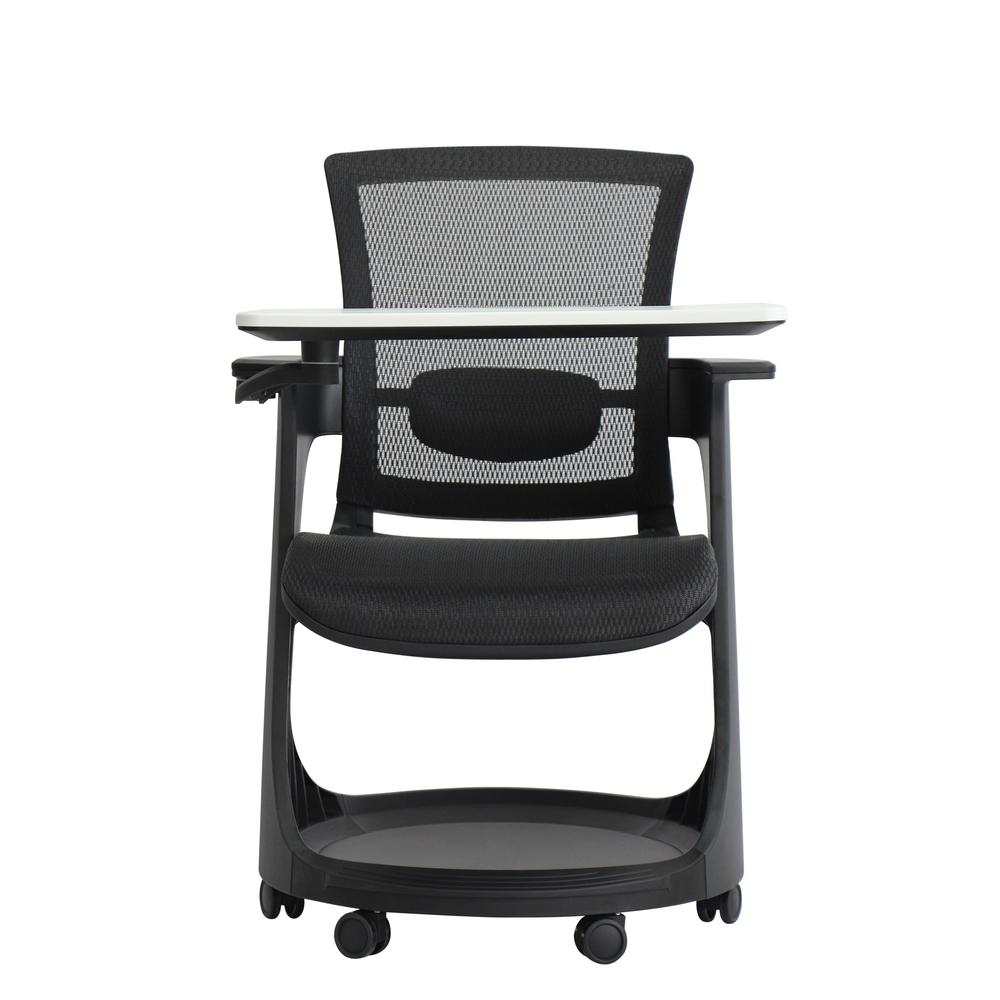 25" x 25.4" x 36.8" Black Mesh Seat and Back Chair. Picture 1