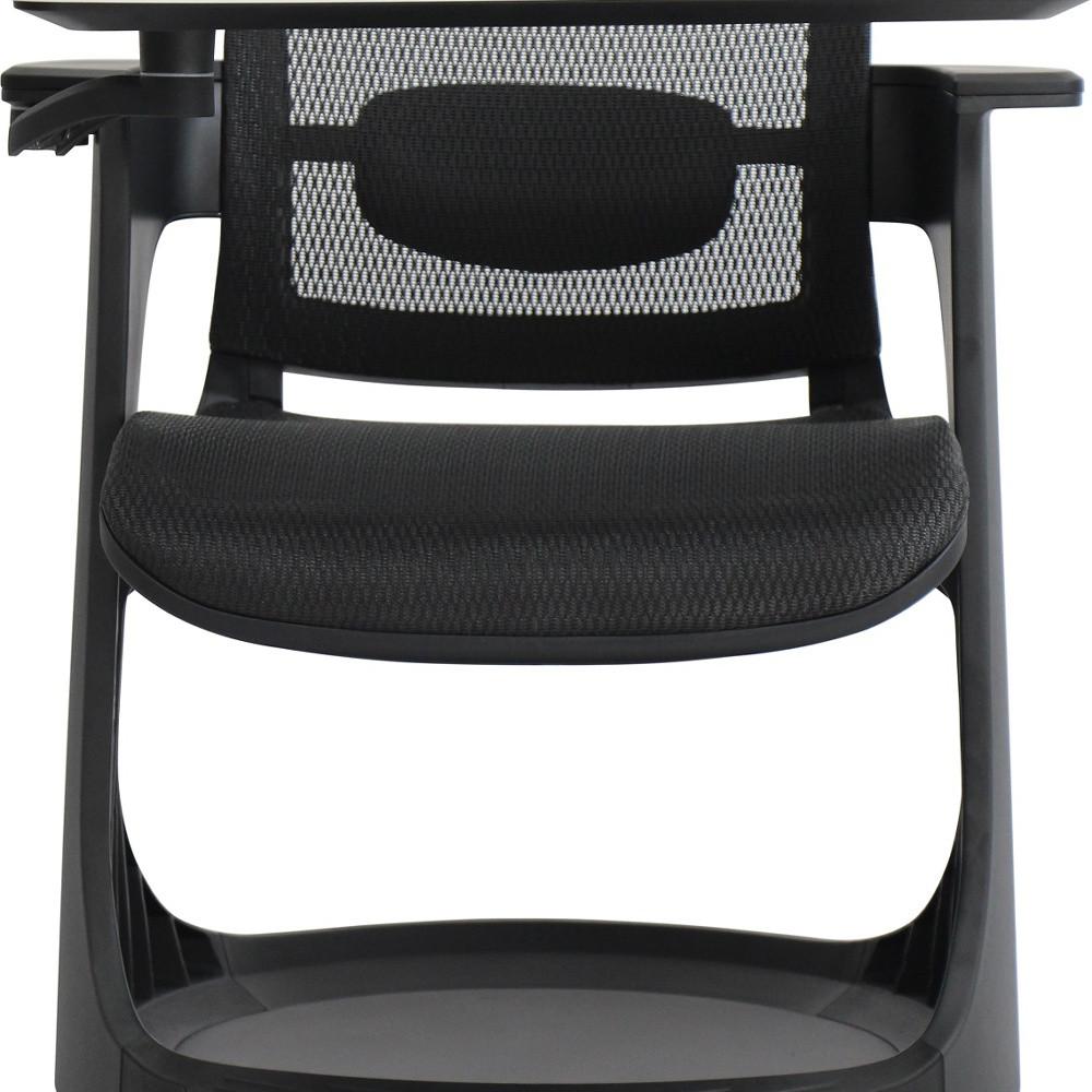 25" x 25.4" x 36.8" Black Mesh Seat and Back Chair. Picture 4