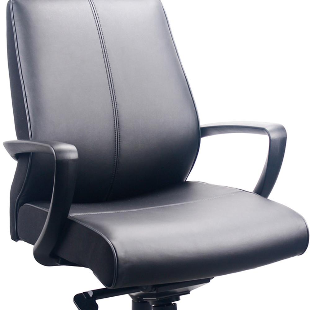 25.5" x 28.75" x 40" Black Leather Chair. Picture 4