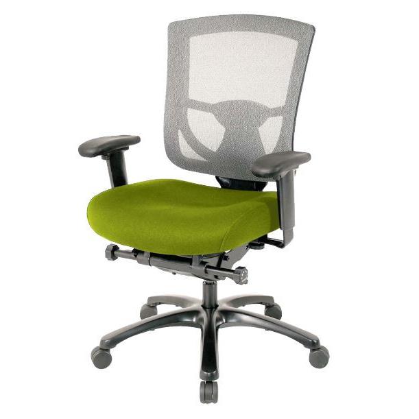 27.2" x 25.6" x 39.8" Green Mesh/Fabric Chair. Picture 3