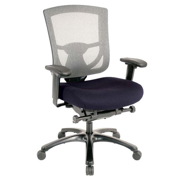27.2" x 25.6" x 39.8"Denim Mesh/Fabric Chair. Picture 1