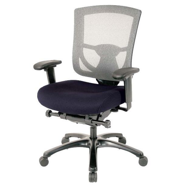 27.2" x 25.6" x 39.8"Denim Mesh/Fabric Chair. Picture 3