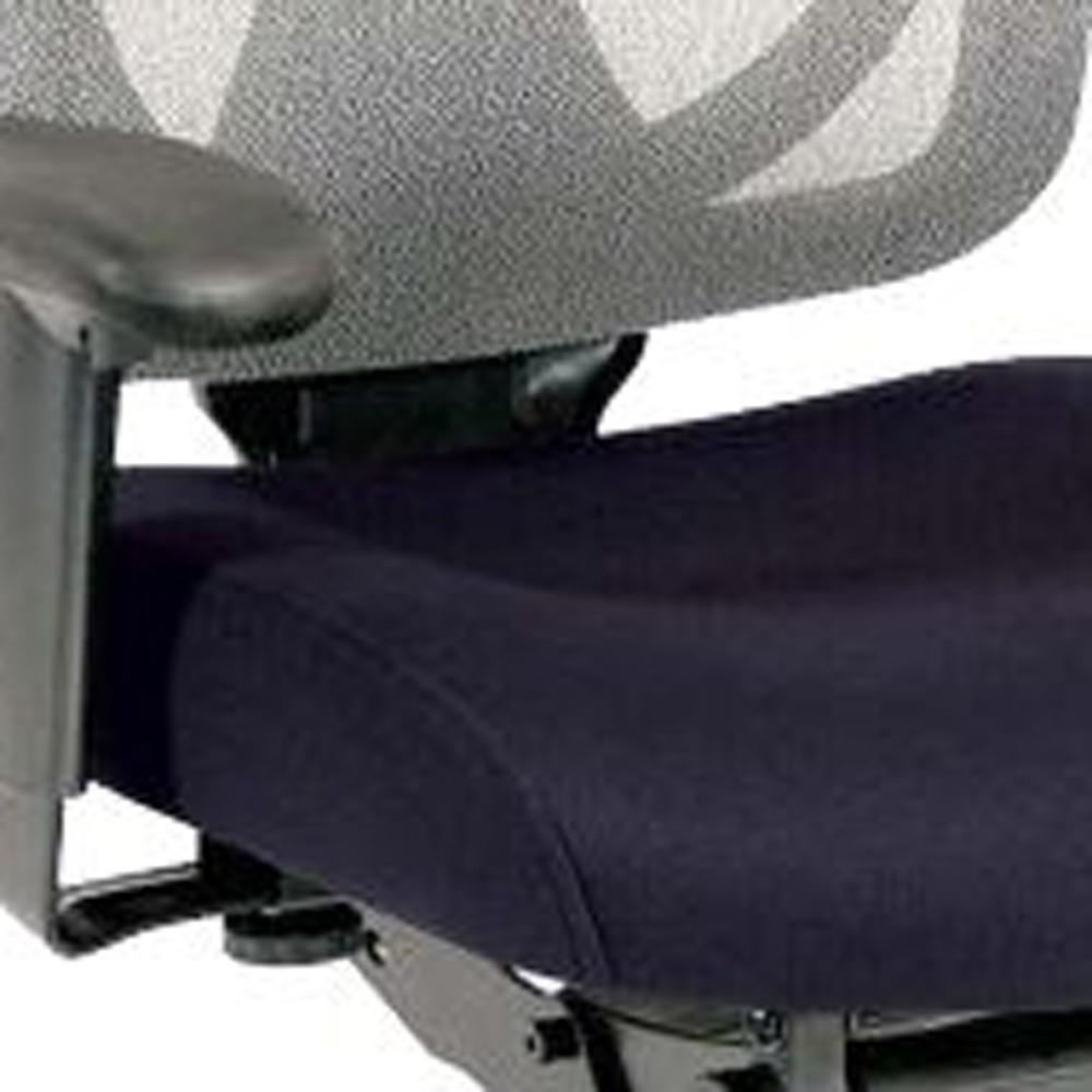 27.2" x 25.6" x 39.8"Denim Mesh/Fabric Chair. Picture 4