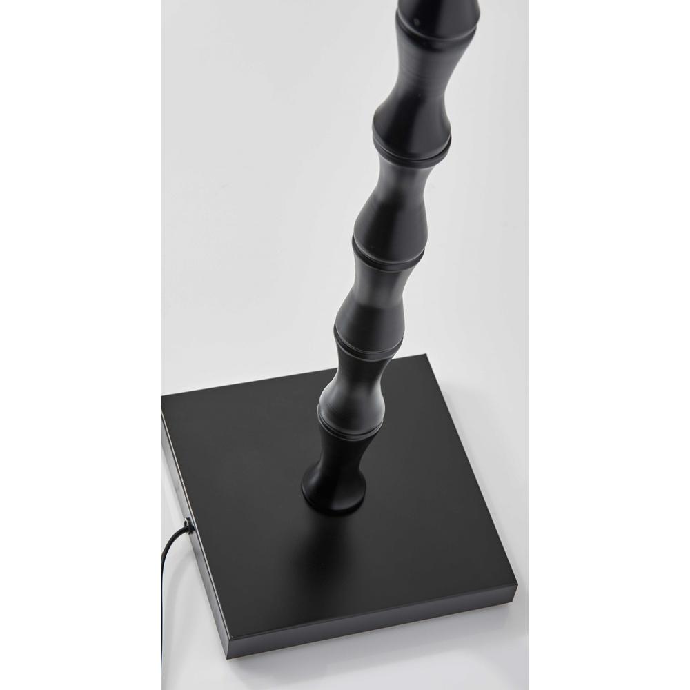 Floor Lamp Black Metal Textured Pole. Picture 2