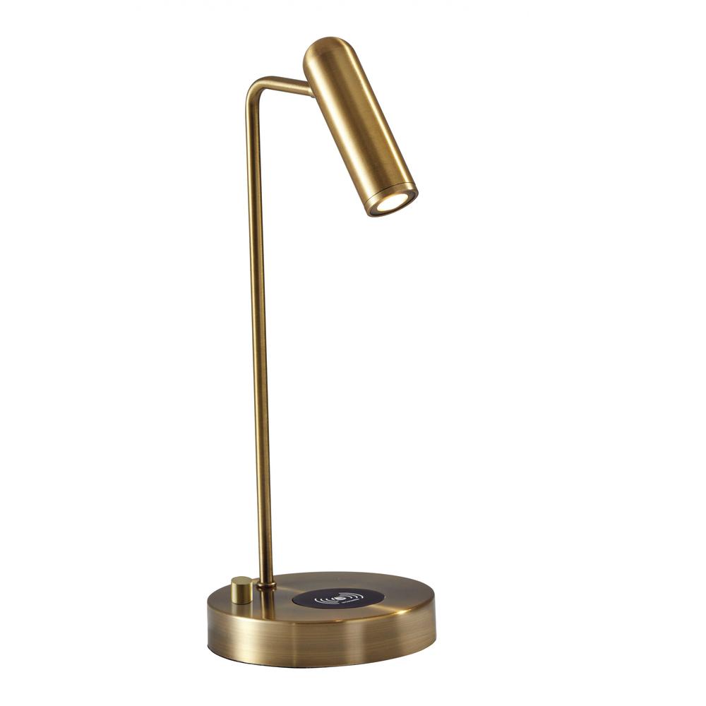 Ultra Sleek Brass Metal LED Desk Lamp - 372527. Picture 1