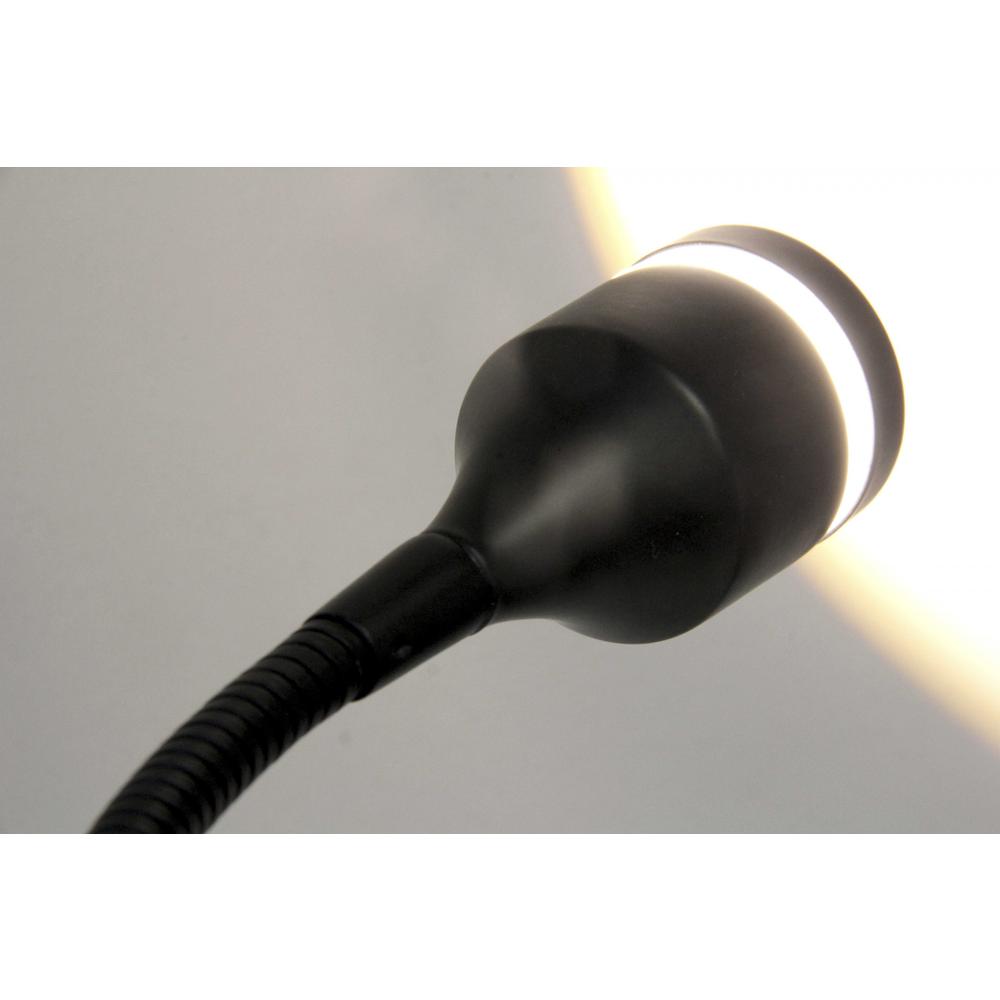 Matte Black Metal LED Adjustable Desk Lamp - 372543. Picture 2