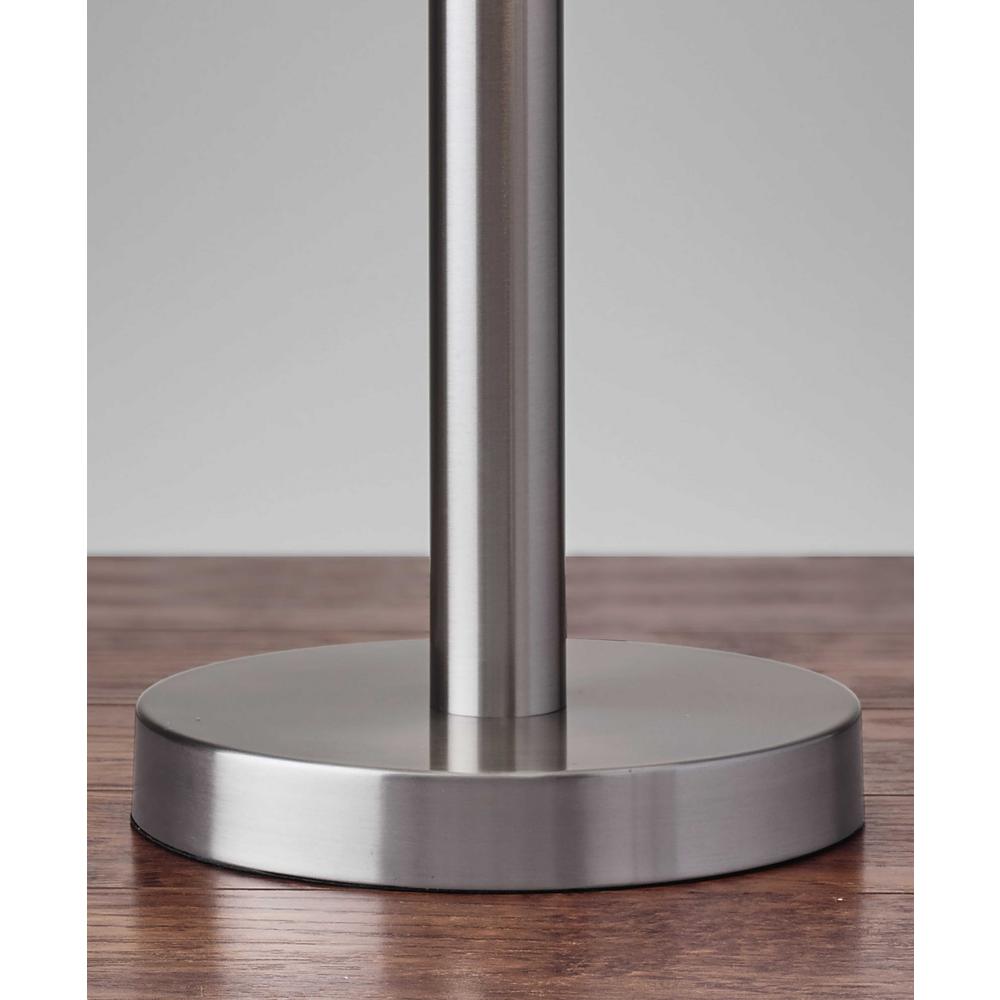 Classic Brushed Steel Metal Table Lamp - 372659. Picture 3