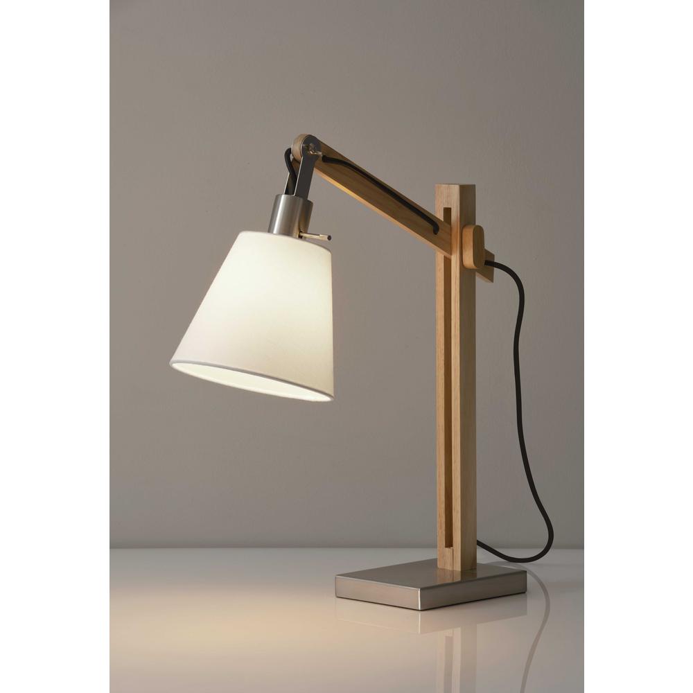 Rustic Hinged Natural Wood Table Lamp - 372671. Picture 1