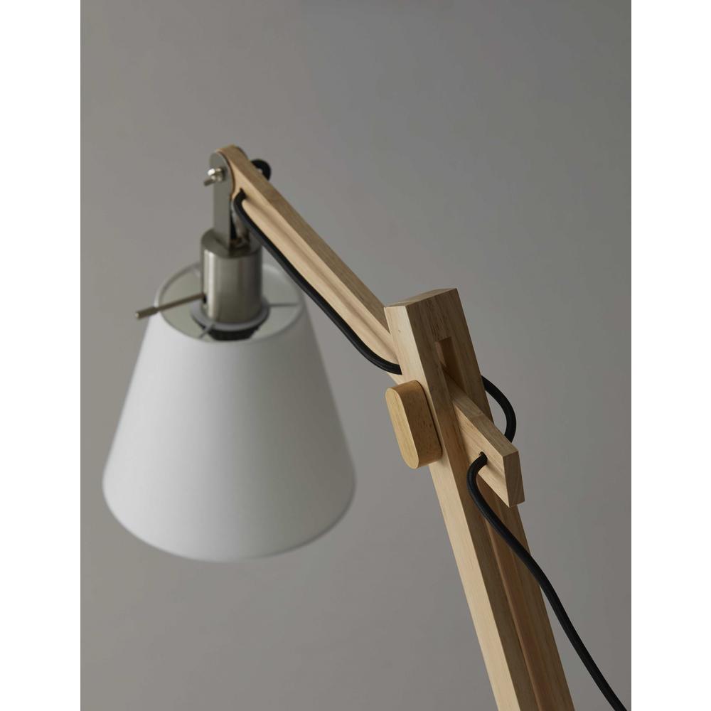Rustic Hinged Natural Wood Table Lamp - 372671. Picture 2