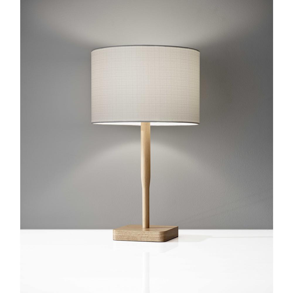 Cozy Cabin Natural Wood Table Lamp - 372673. Picture 2