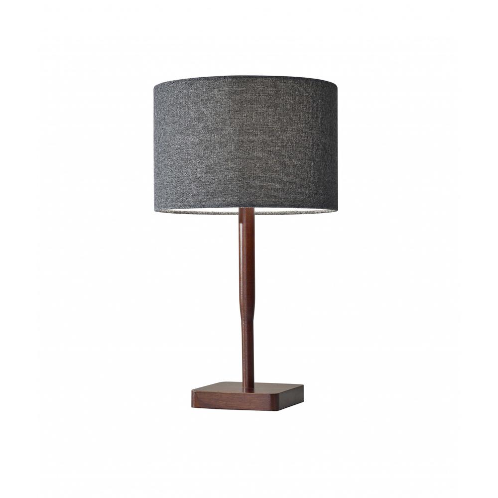 Cozy Cabin Walnut Wood Finish Table Lamp - 372674. Picture 1