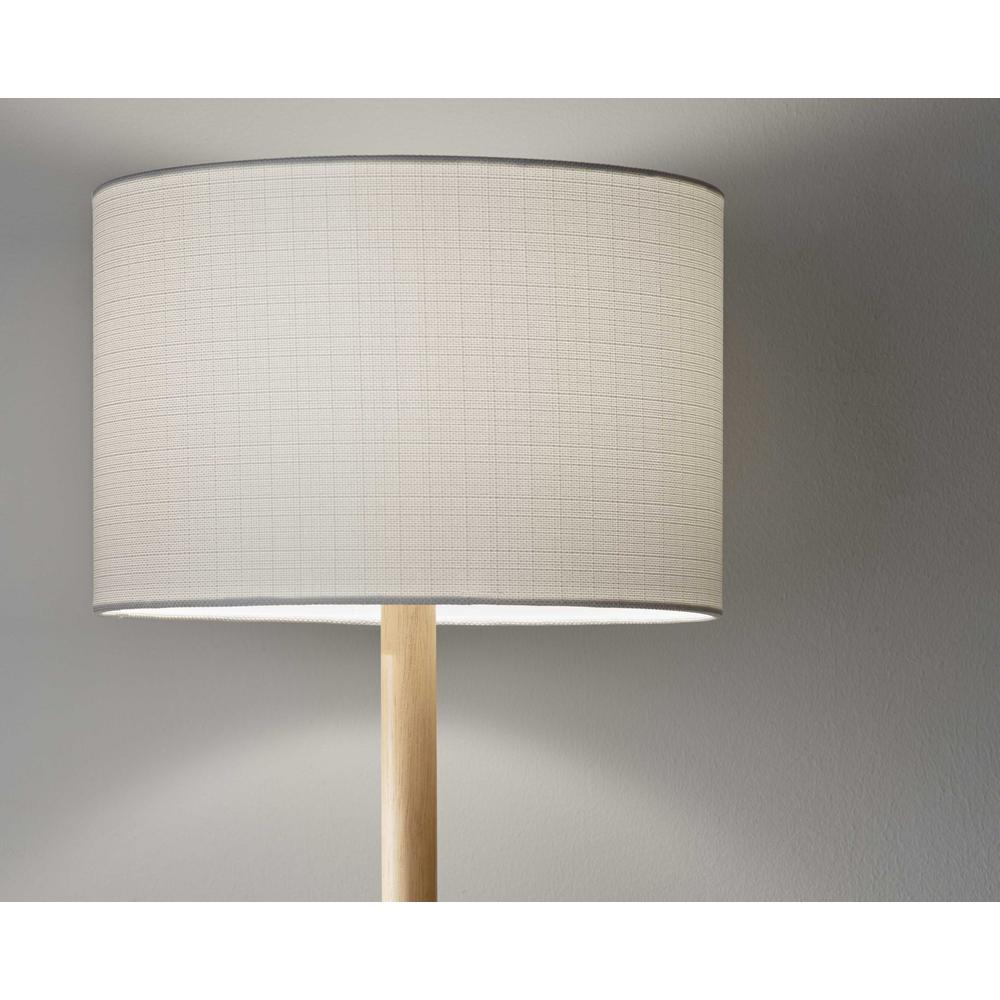 Natural Wood Floor Lamp with Simple Cabin Style. Picture 2