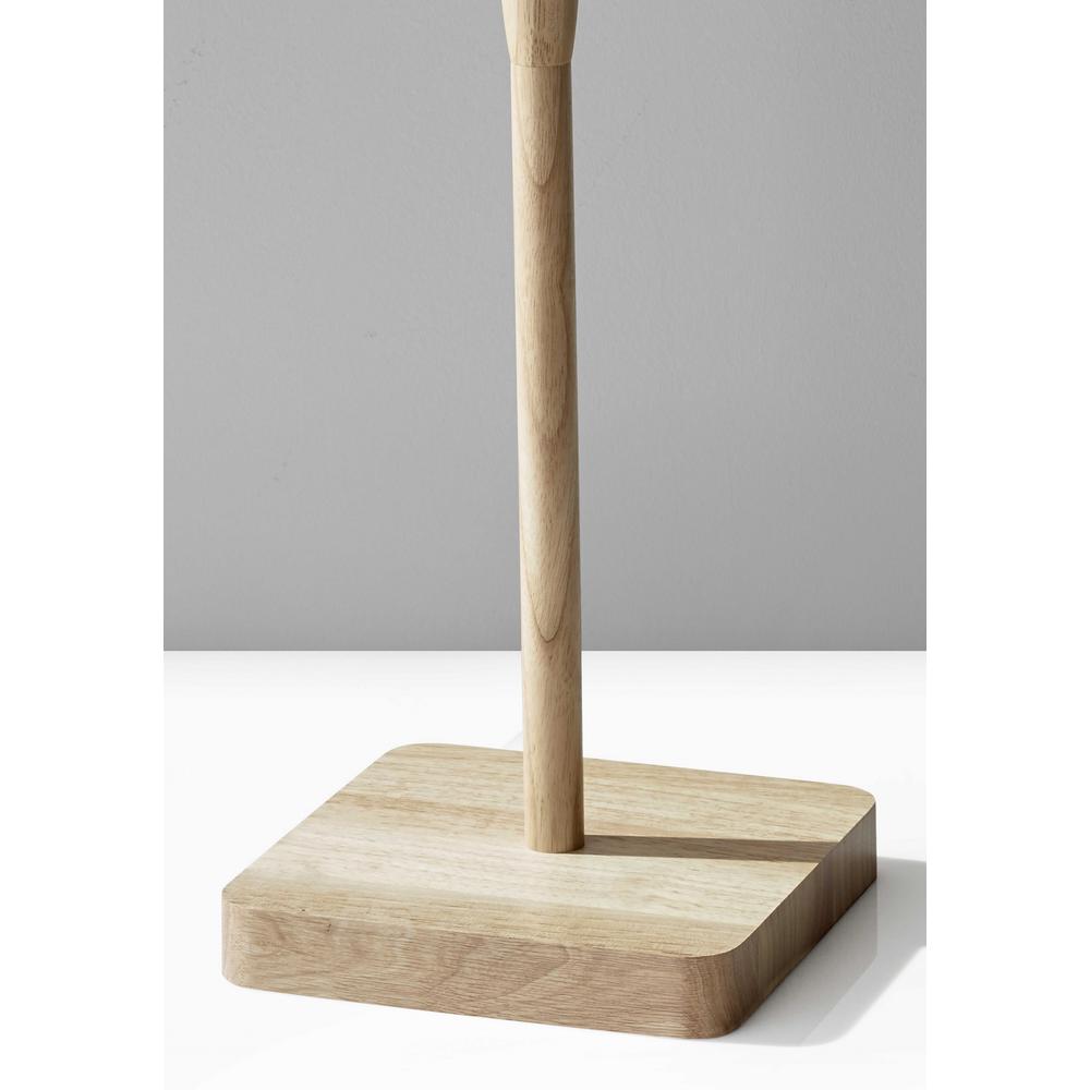 Natural Wood Floor Lamp with Simple Cabin Style. Picture 3