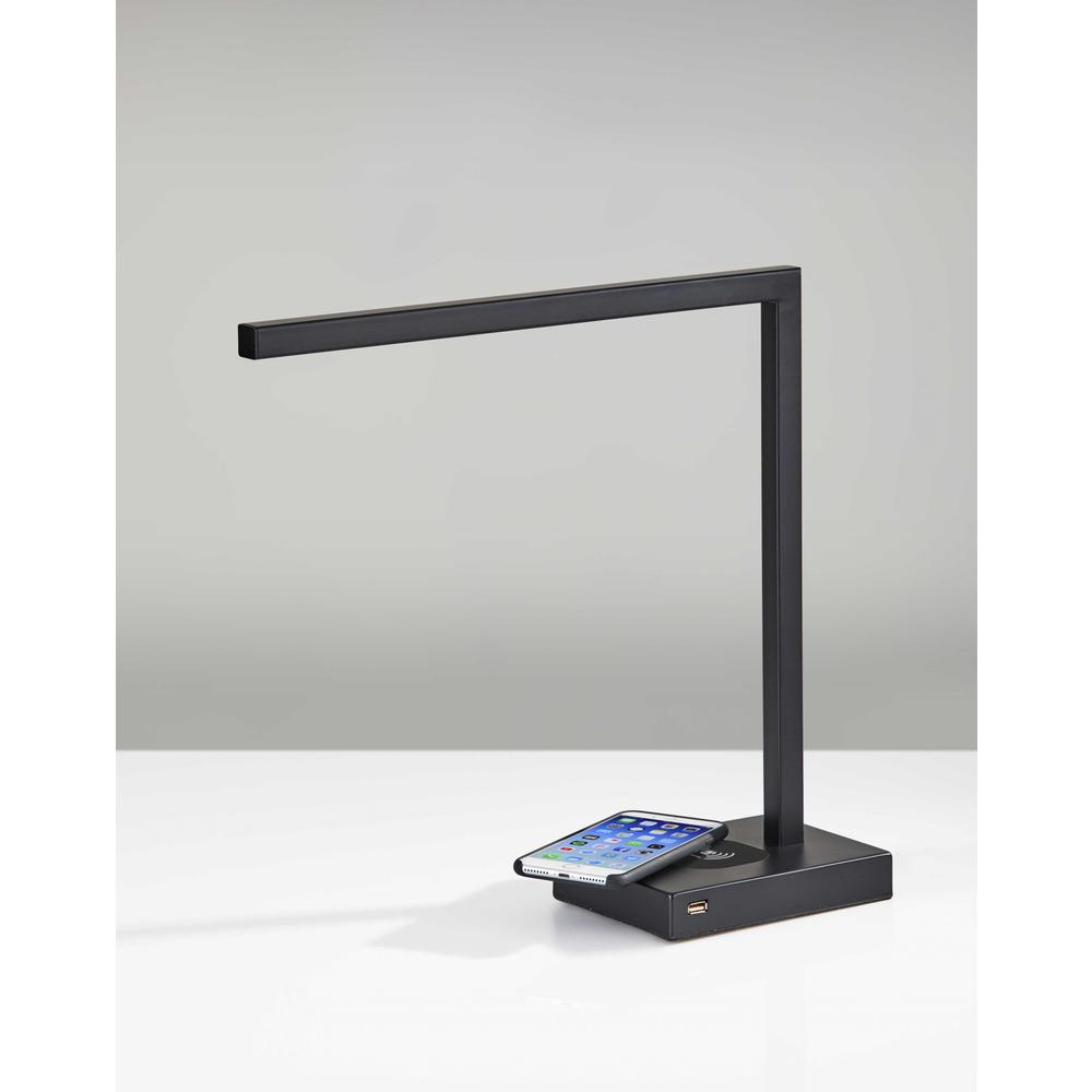 Slender Bar Black Metal LED Charging Desk Light - 372703. Picture 1