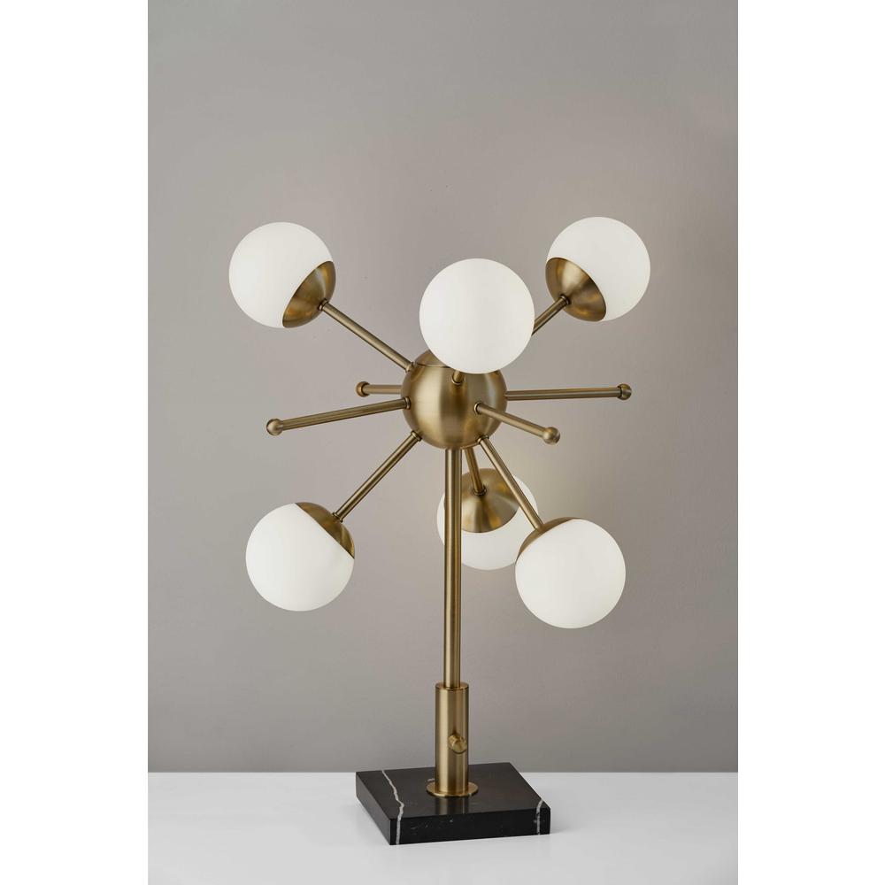 Orbital Sphere Brass LED Table Lamp - 372721. Picture 1