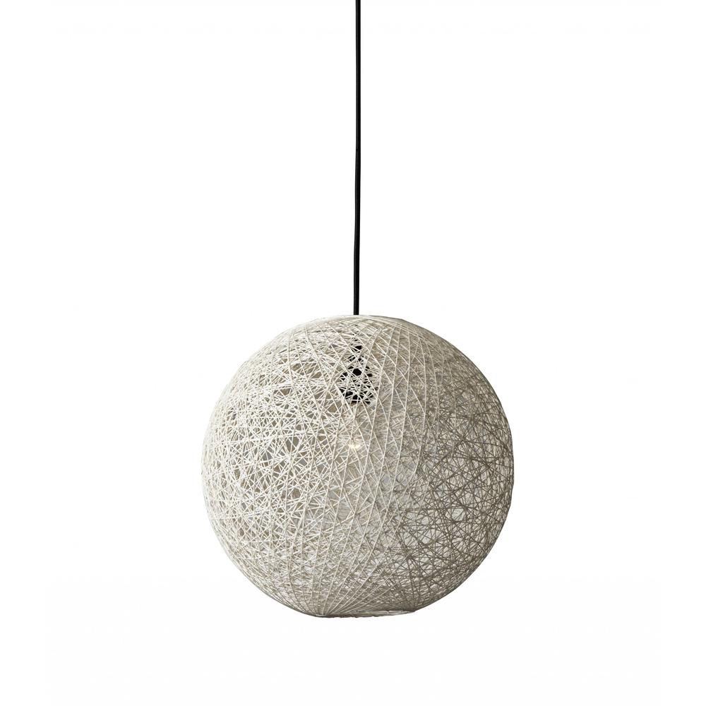 Groovy Rattan String Shade Large Pendant Light - 372726. Picture 1