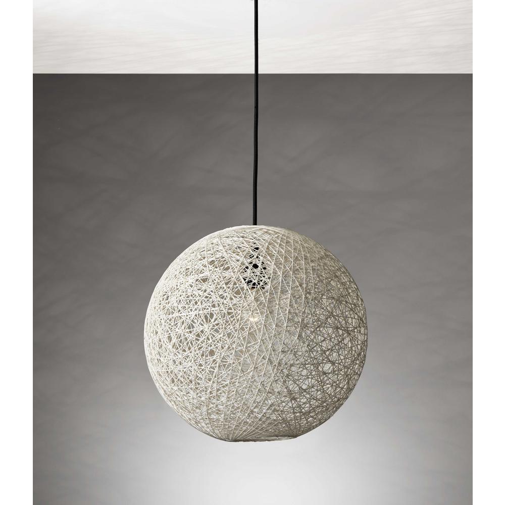 Groovy Rattan String Shade Large Pendant Light - 372726. Picture 2