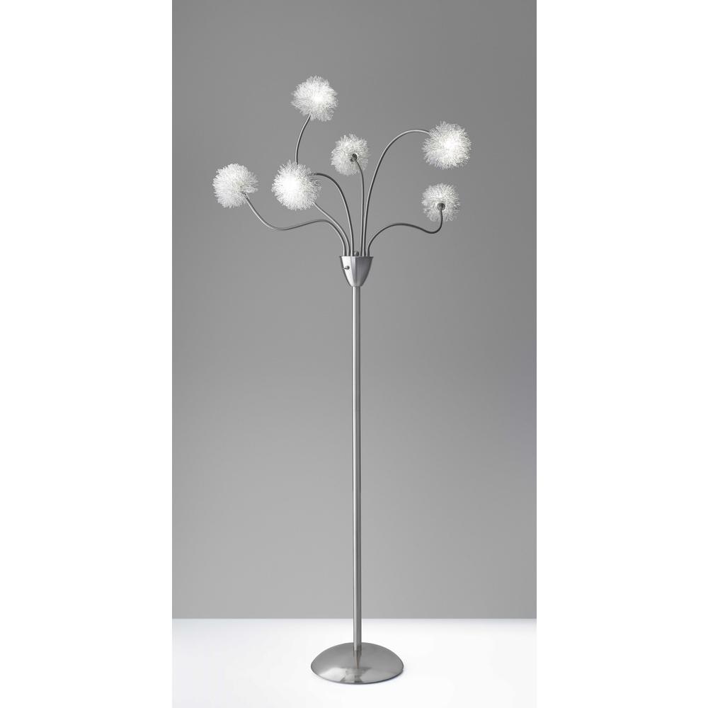 Aluminum Dandelion Floor Lamp. Picture 1