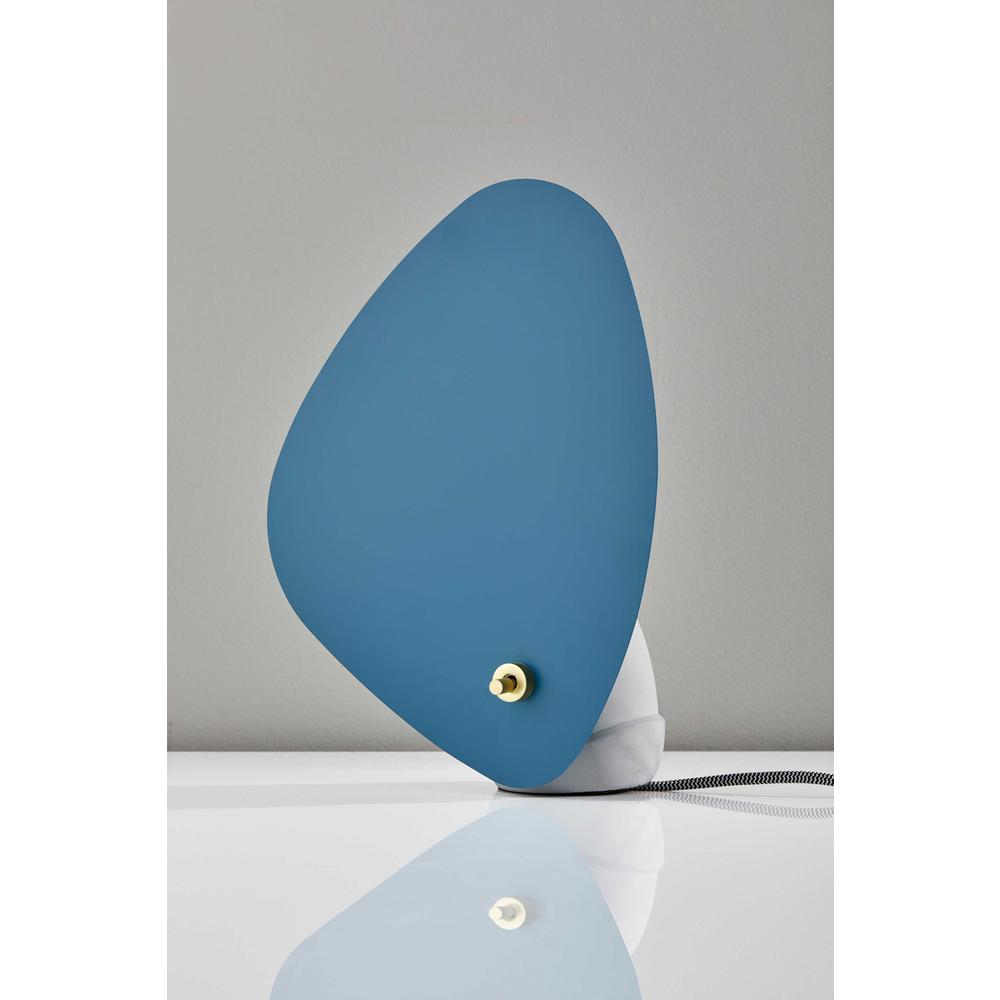 Turquoise Fin Concrete Table Lamp - 372779. Picture 1