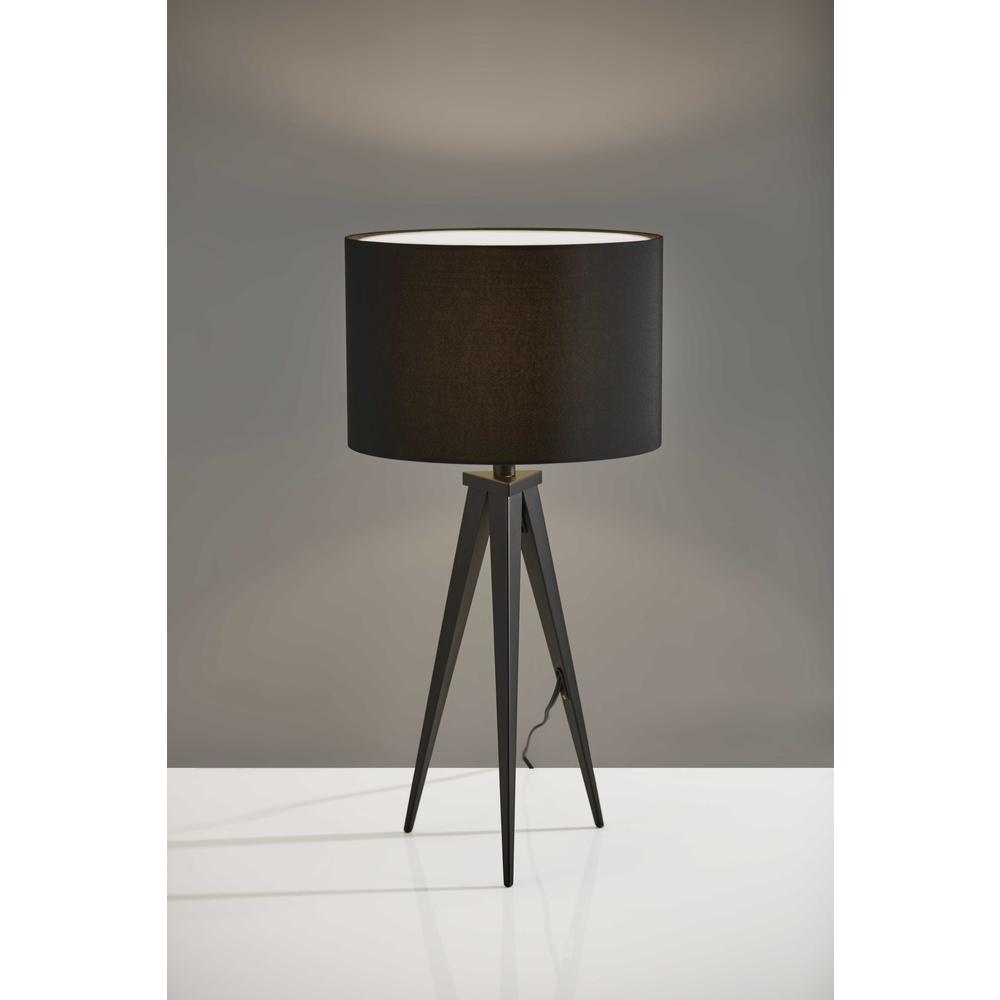 Treble Black Metal Table Lamp - 372801. Picture 3