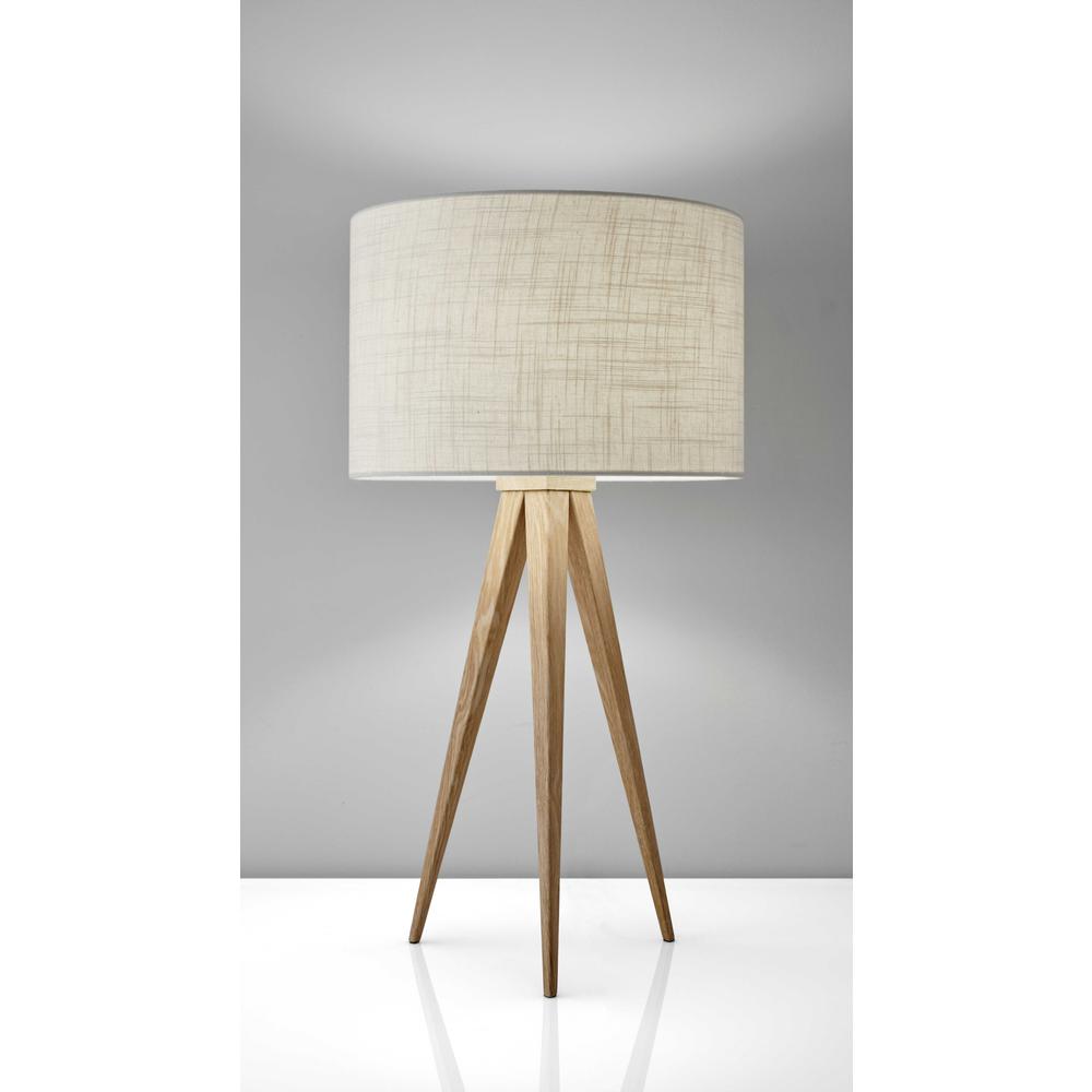 Treble Natural Wood Table Lamp - 372802. Picture 1