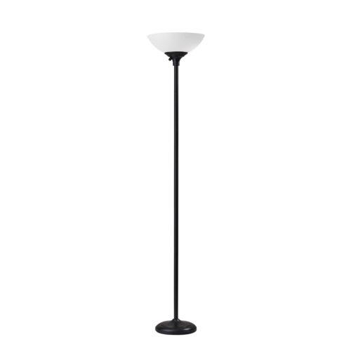 Tailored Black Metal Torchiere with Bright Illumination - 372813. Picture 1