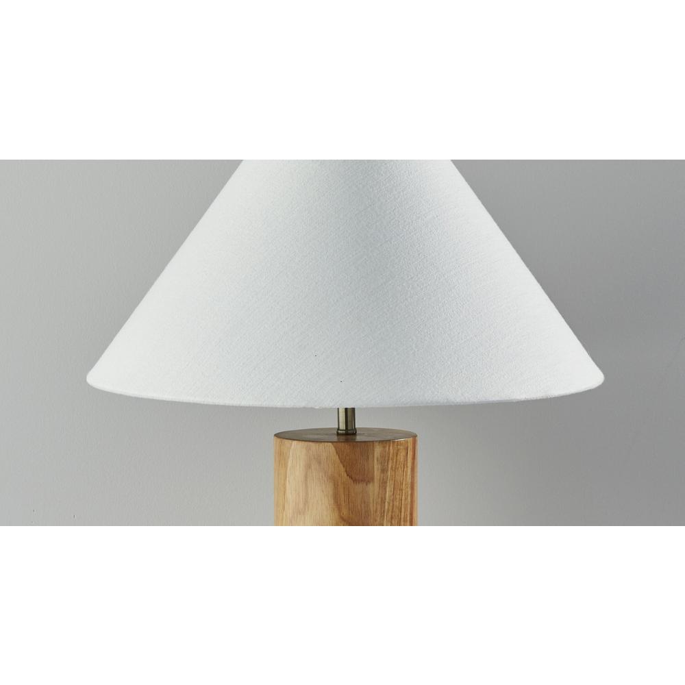 Canopy Natural Wood Block Table Lamp - 372832. Picture 2
