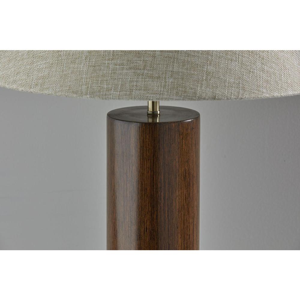 Canopy Walnut Wood Block Table Lamp - 372833. Picture 4
