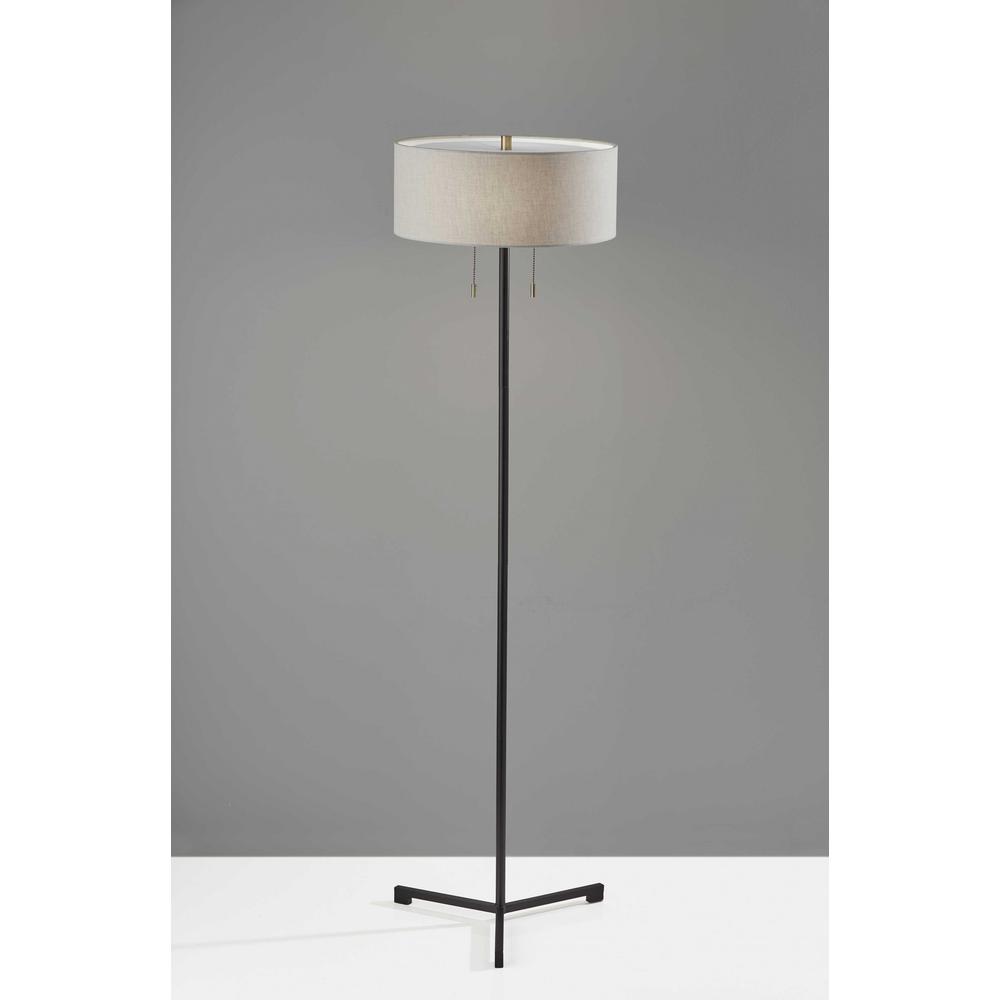 Sci Fi Two Pull Floor Lamp Black Metal. Picture 1