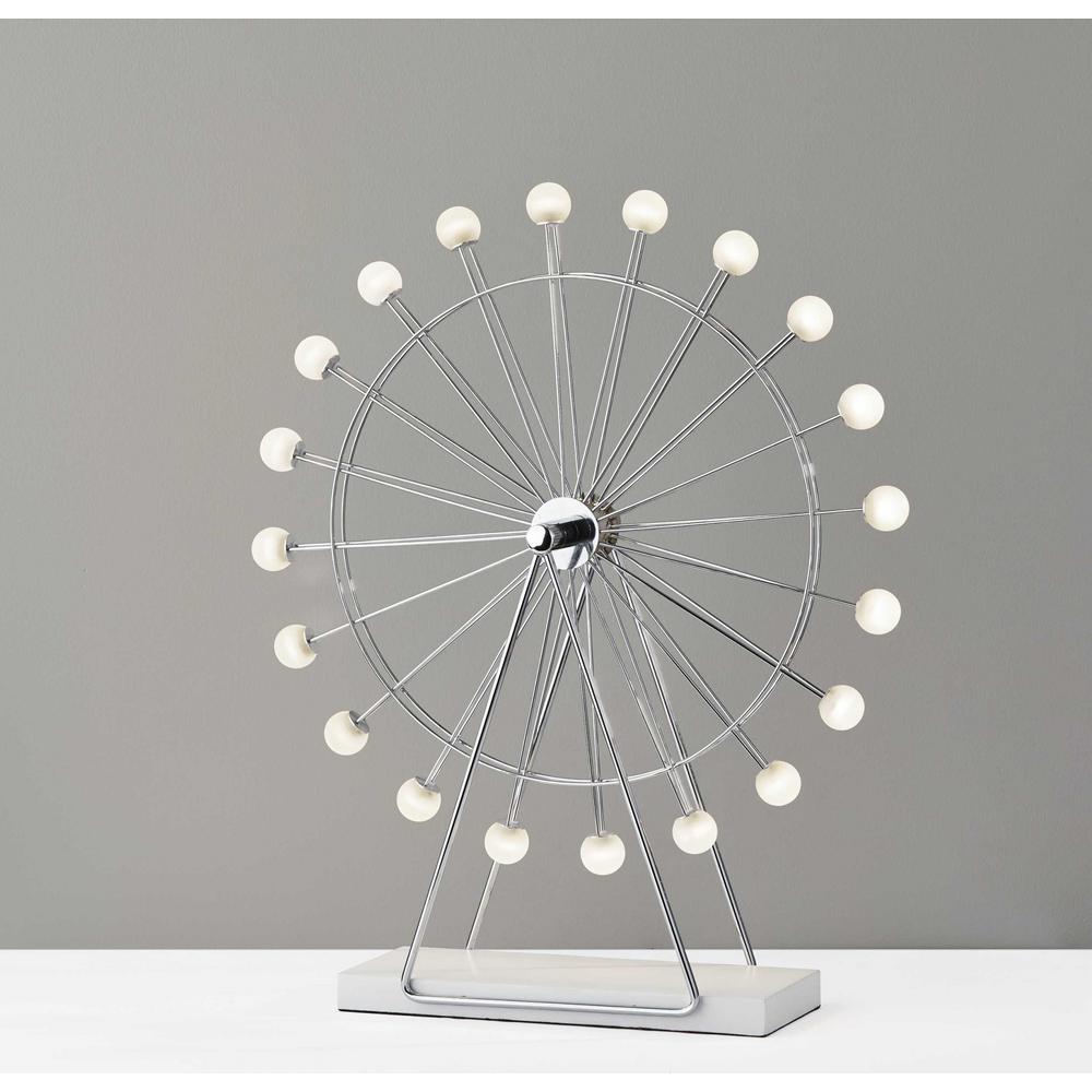 Chrome Ferris Wheel Large Table Lamp - 372849. Picture 1