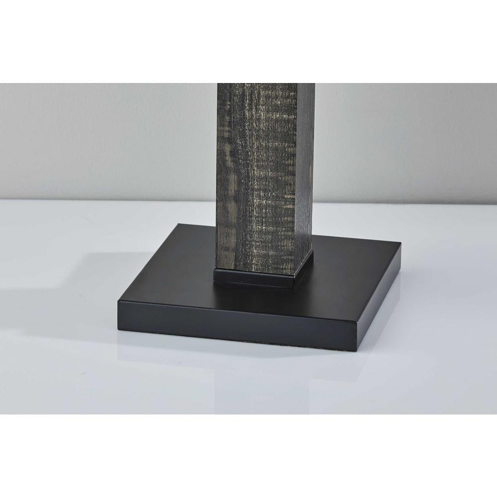 Black Wood Monument Table Lamp - 372868. Picture 2