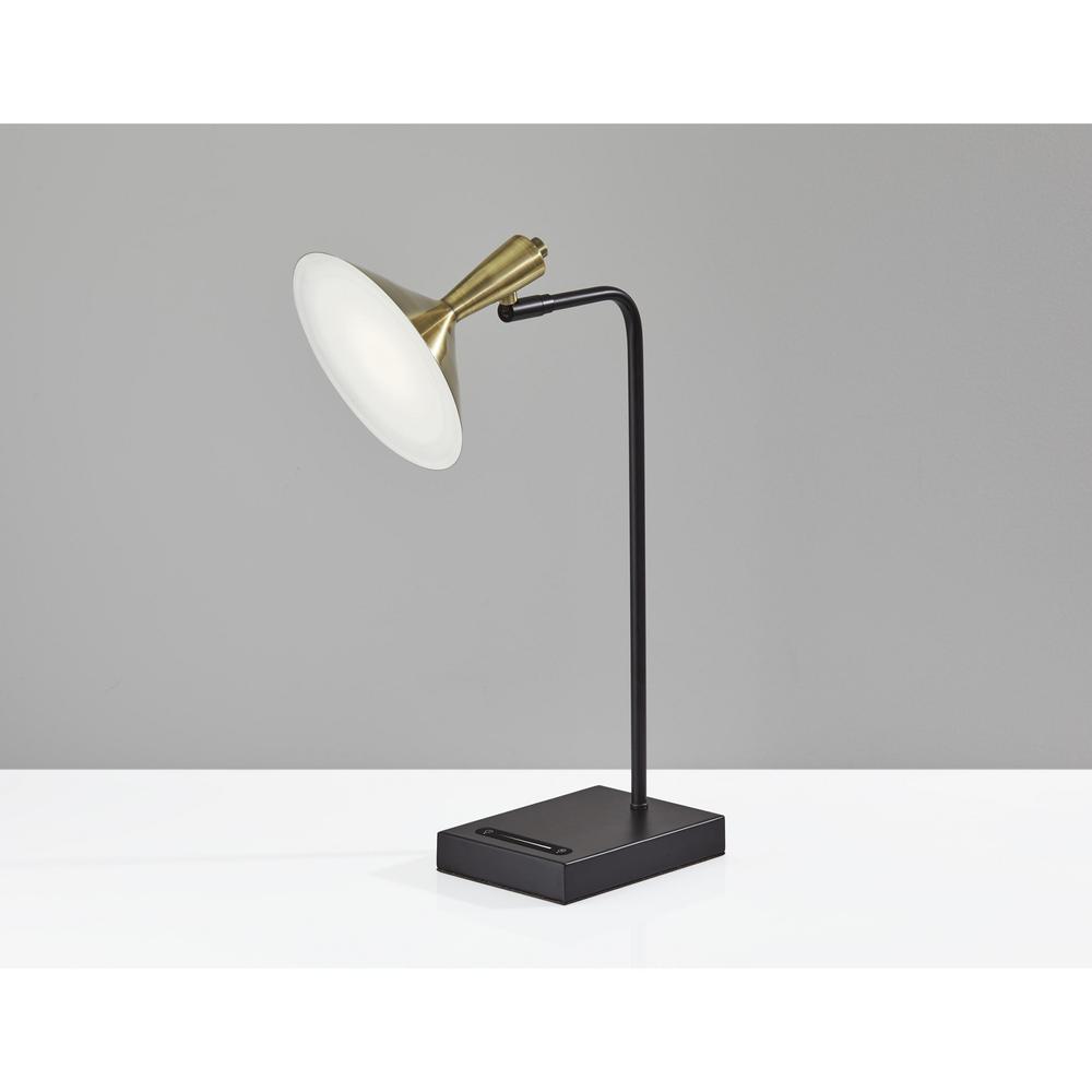 Brass Spotlight Black Metal LED Desk Lamp - 372887. Picture 2