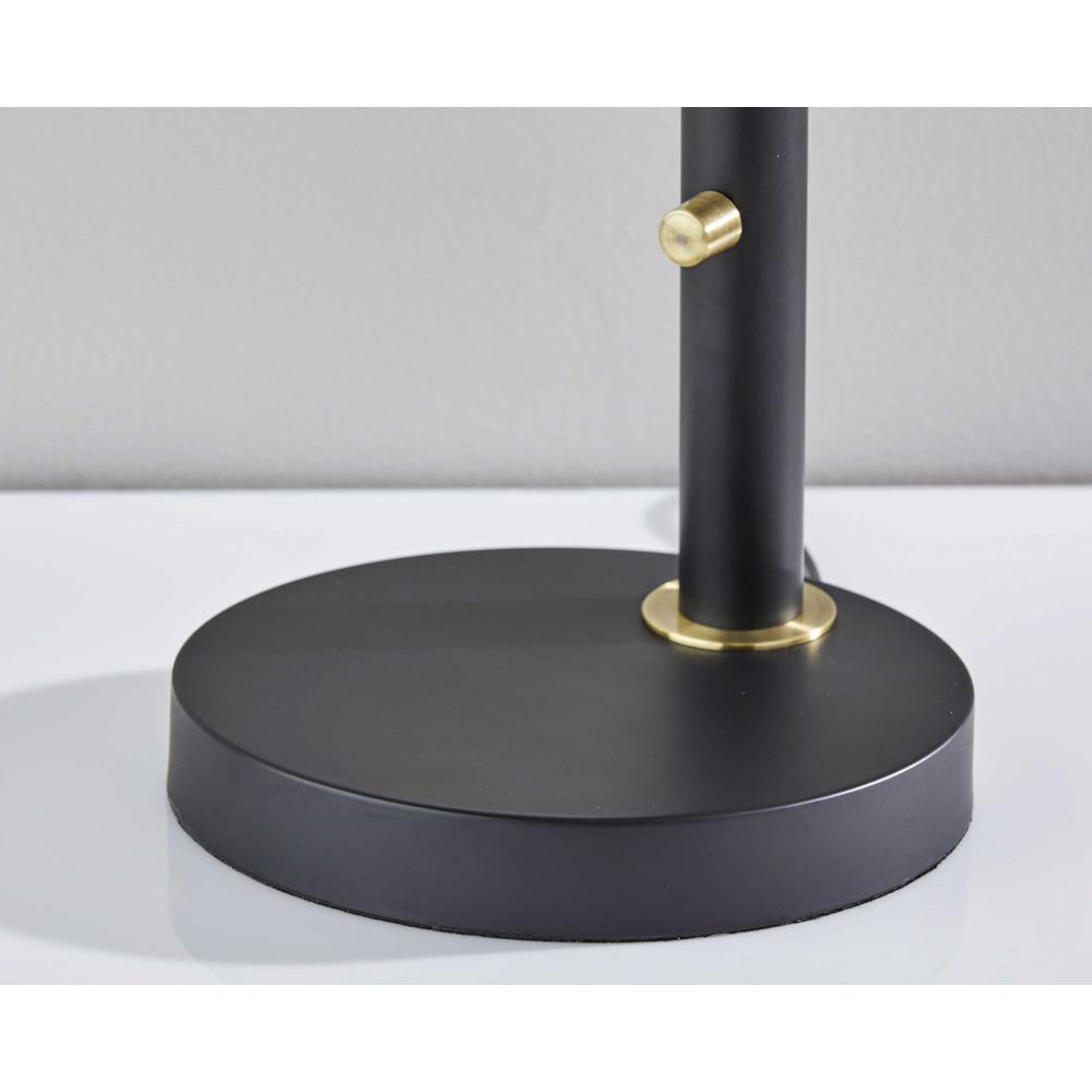 Brass Cinch Black Metal Adjustable Desk Lamp - 372896. Picture 3