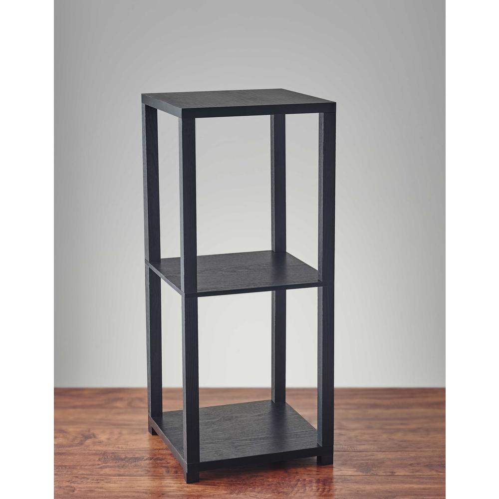 28" H Basic Black Book Case End Table. Picture 1