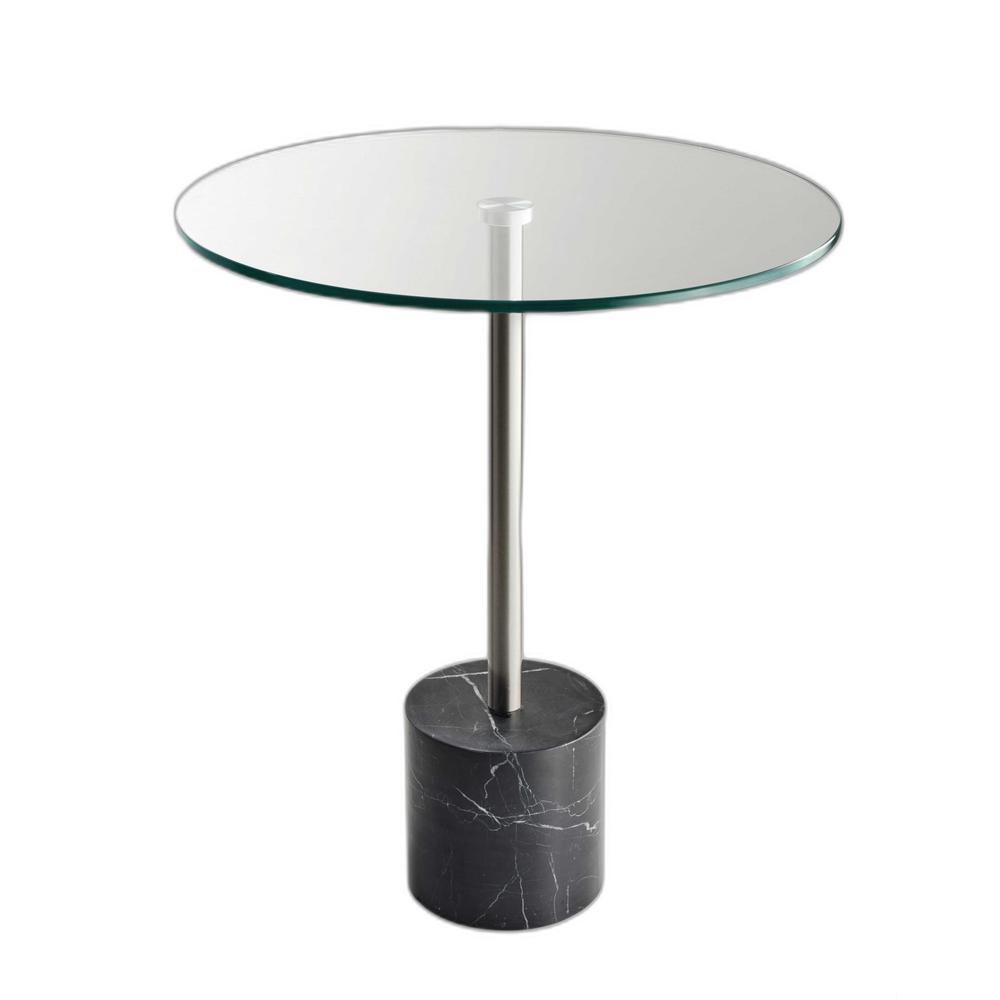 Brushed Steel End Table. Picture 3